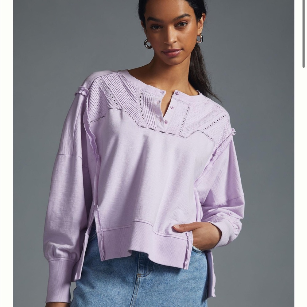 NWT - PILCRO PINTUCK SWEATSHIRT